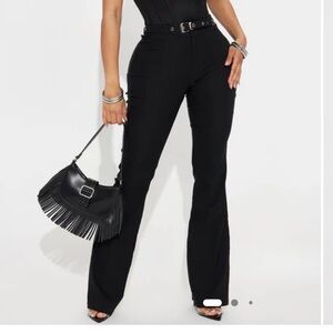 Belted Flare Pants🖤